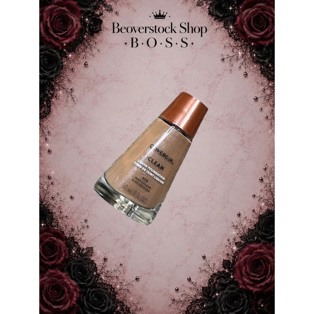 New COVERGIRL Clean Liquid Foundation – 170 Deep Golden – 1 fl oz